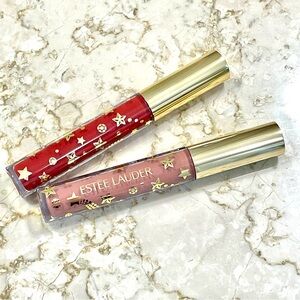 2 Estée Lauder Limited Edition Lip Gloss Full Size Sundrop & Ruby Quartz